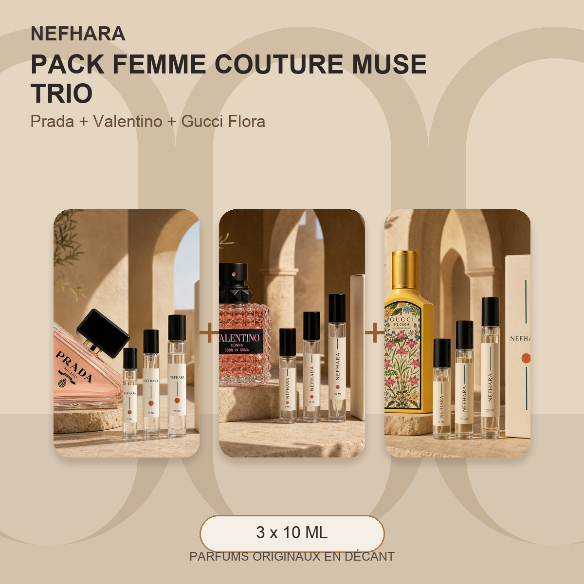 Pack Femme Couture Muse Trio NEFHARA Maroc