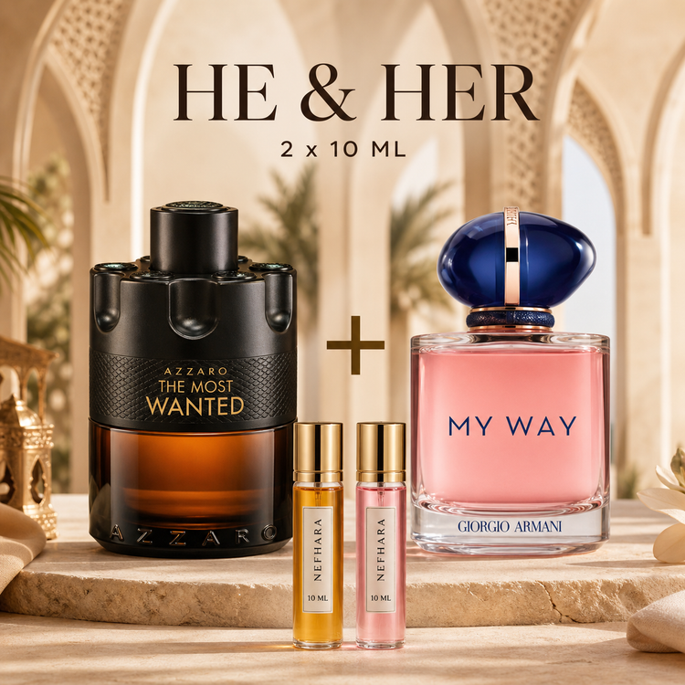He and Her NEFHARA pack couple parfums originaux Maroc