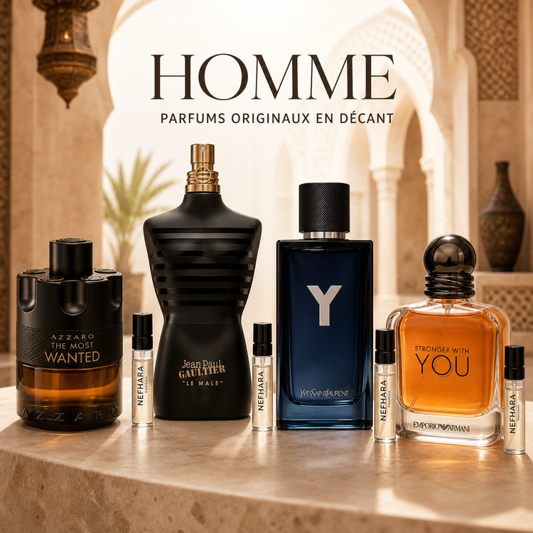Homme NEFHARA parfums originaux en décant Maroc