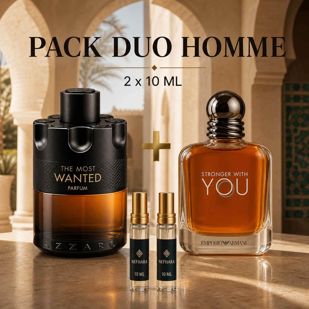 Homme Duo NEFHARA 2 x 10 ml parfums originaux Maroc