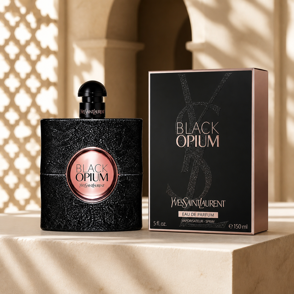 Yves Saint Laurent Black Opium 150 ml original au Maroc