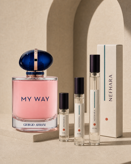 Armani My Way original bottle with NEFHARA 5ml 10ml 20ml decants