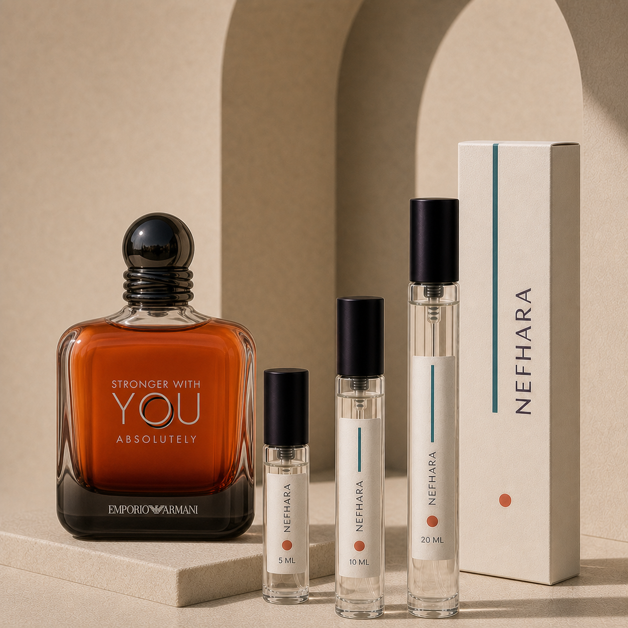 Armani Stronger With You Absolutely luxury NEFHARA decants 5ml 10ml 20ml