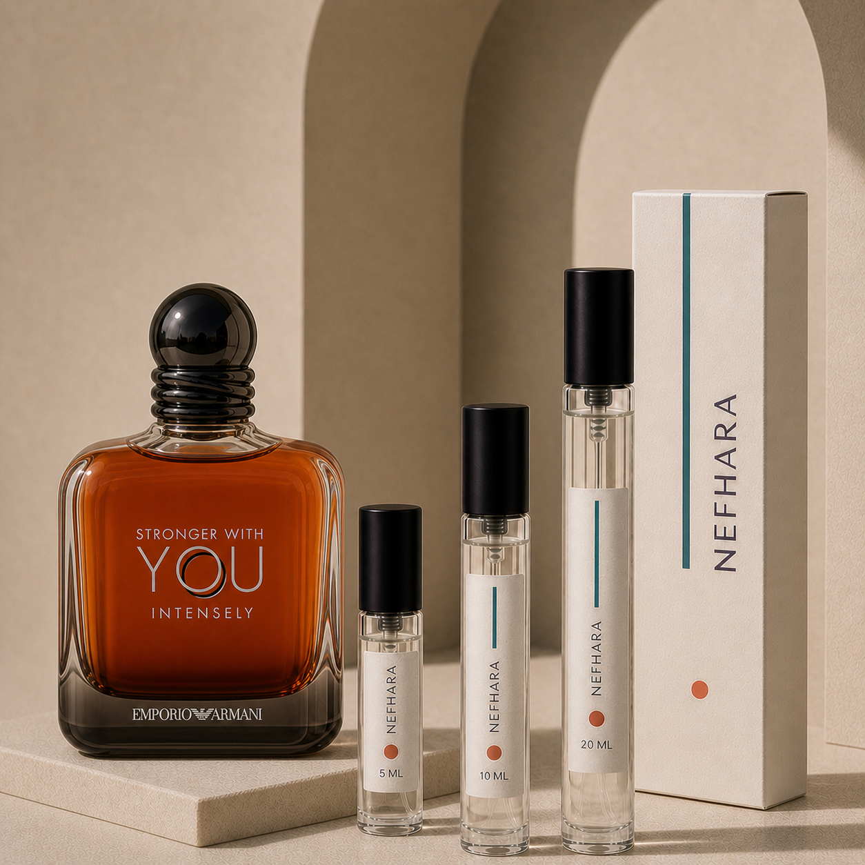 Armani Stronger With You Intensely luxury NEFHARA decants 5ml 10ml 20ml
