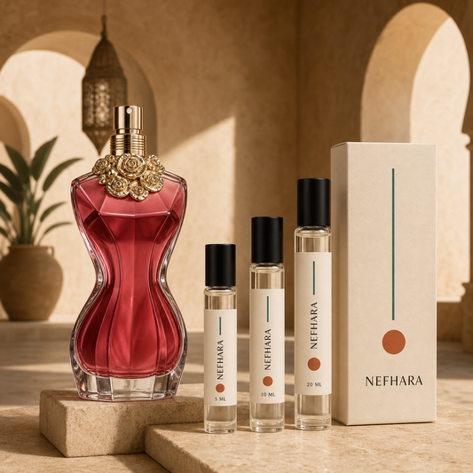 JPG La Belle luxury NEFHARA decants 5ml 10ml 20ml