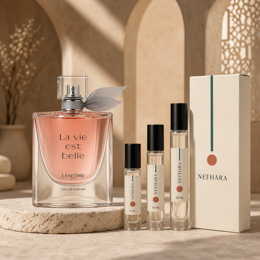 Lancome La Vie Est Belle luxury NEFHARA decants 5ml 10ml 20ml