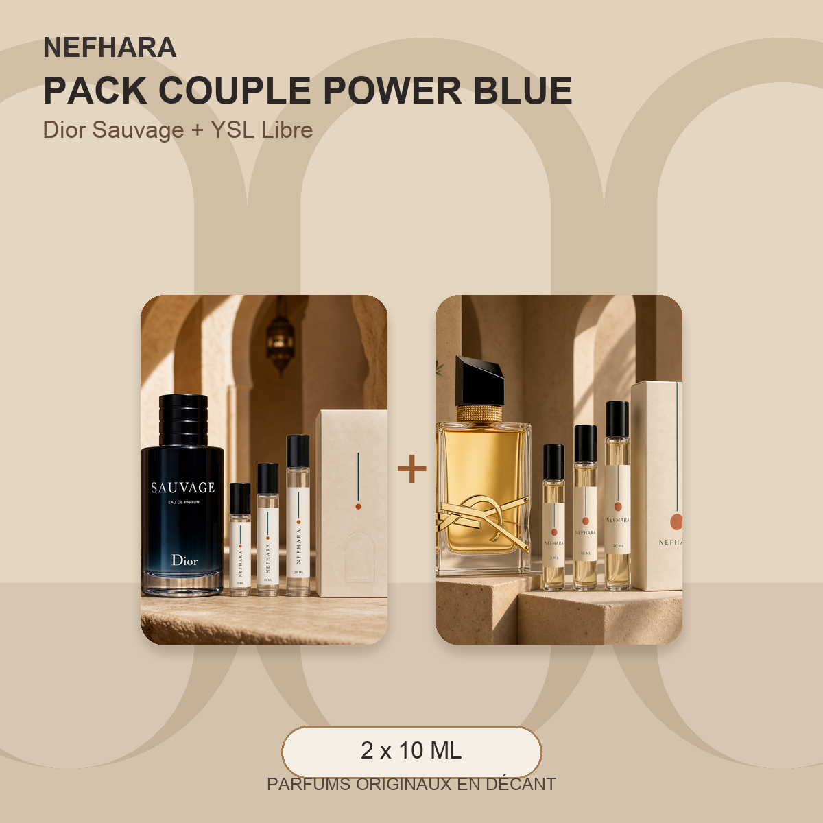 Pack Couple Power Blue NEFHARA Maroc