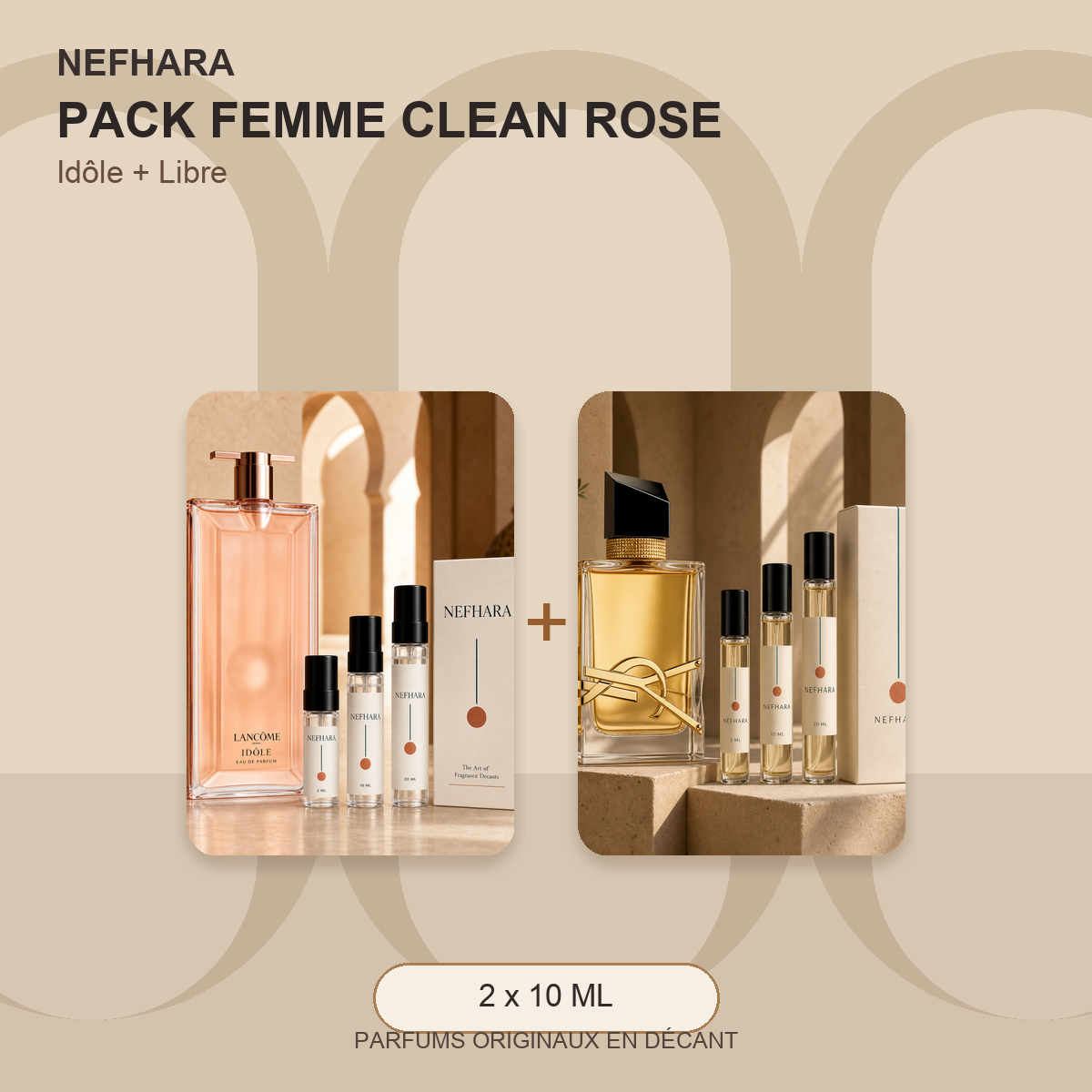 Pack Femme Clean Rose NEFHARA Idole Libre Maroc