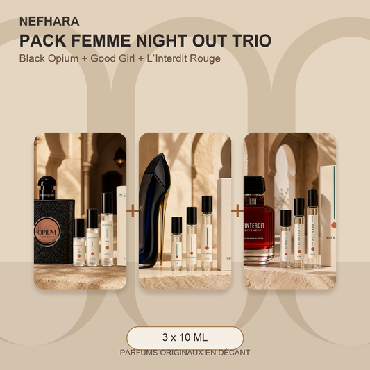 Pack Femme Night Out Trio NEFHARA Maroc