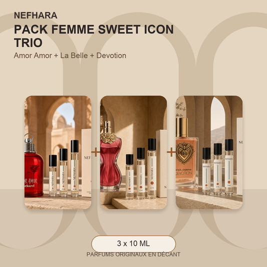 Pack Femme Sweet Icon Trio NEFHARA Maroc