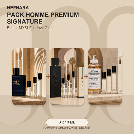 Pack Homme Premium Signature Trio NEFHARA Maroc
