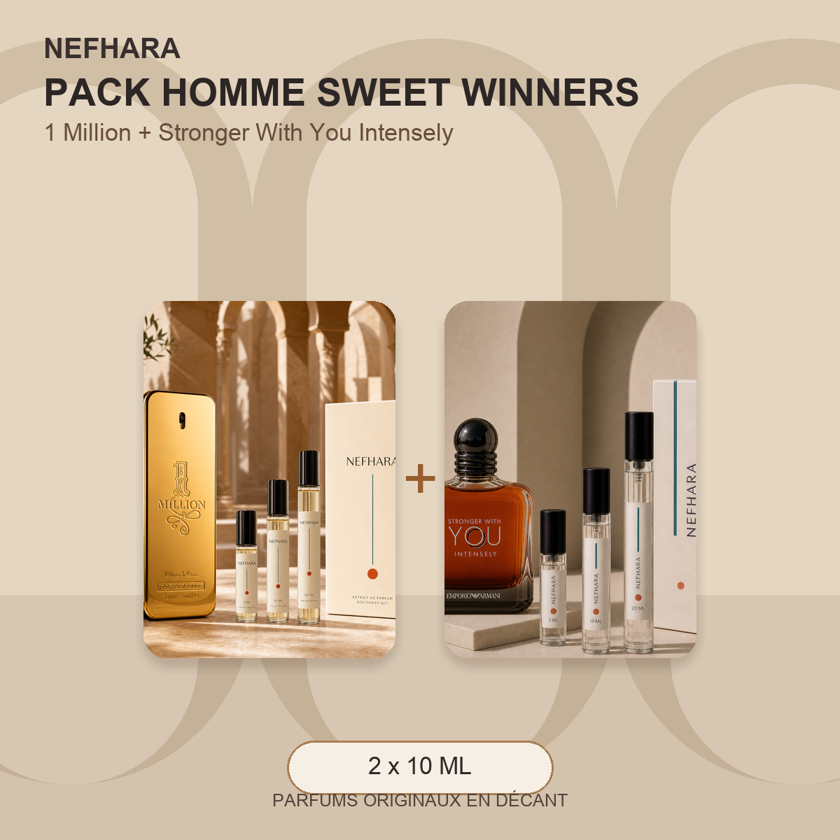 Pack Homme Sweet Winners NEFHARA 1 Million Stronger With You Maroc