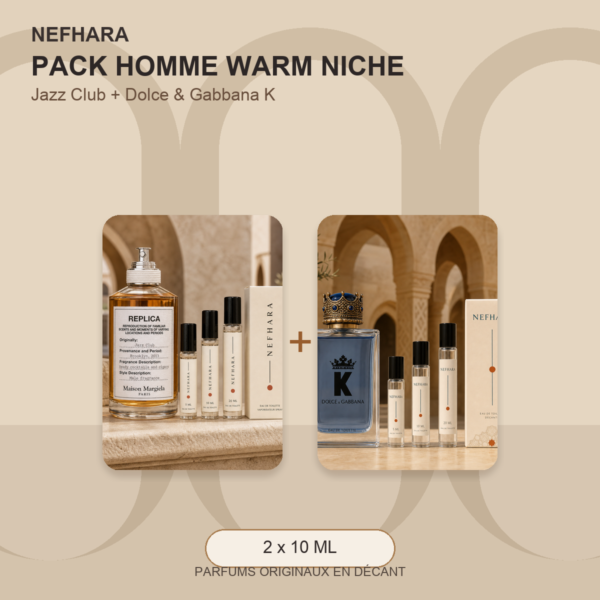 Pack Homme Warm Niche NEFHARA Jazz Club Dolce Gabbana K Maroc