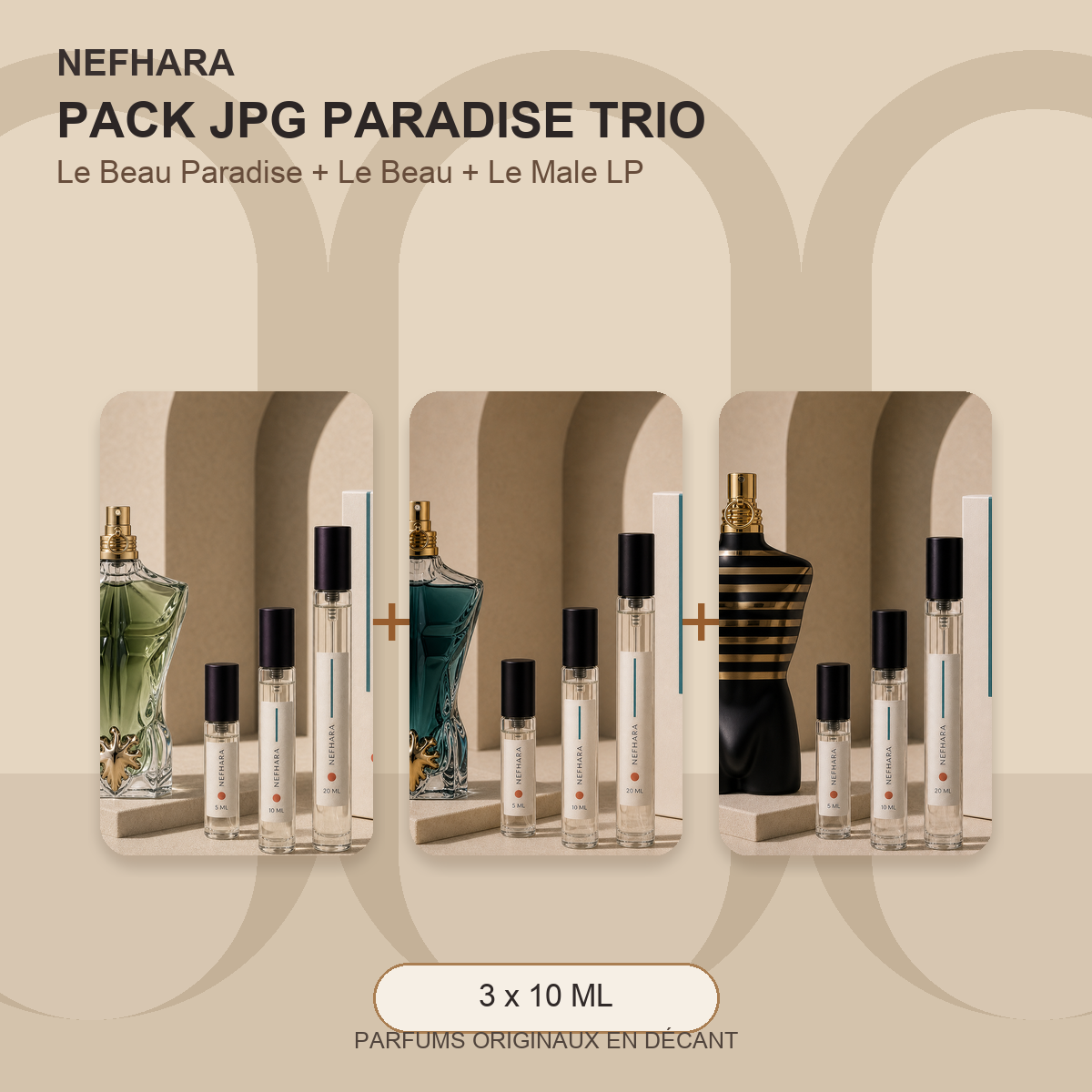 Pack JPG Paradise Trio NEFHARA Maroc