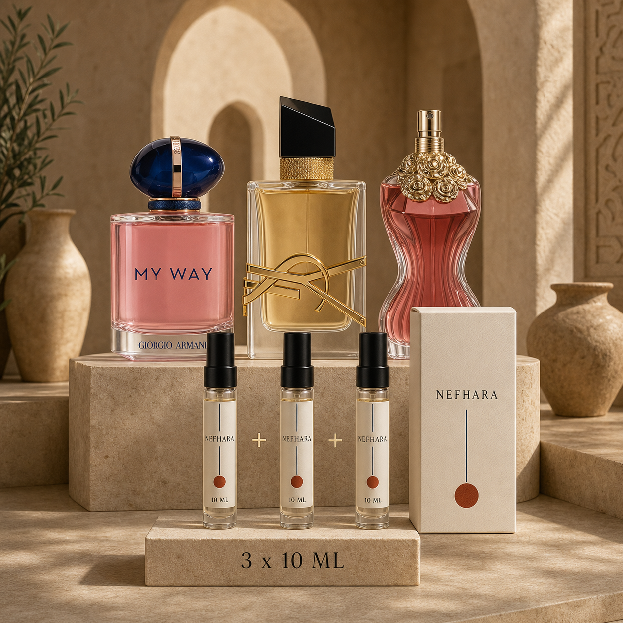 Pack Femme Best Sellers NEFHARA My Way Libre La Belle 3 x 10ml