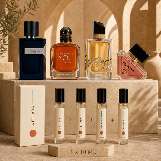 Pack His Her Premium NEFHARA YSL Y SWY Intensely Libre Paradoxe 4 x 10ml