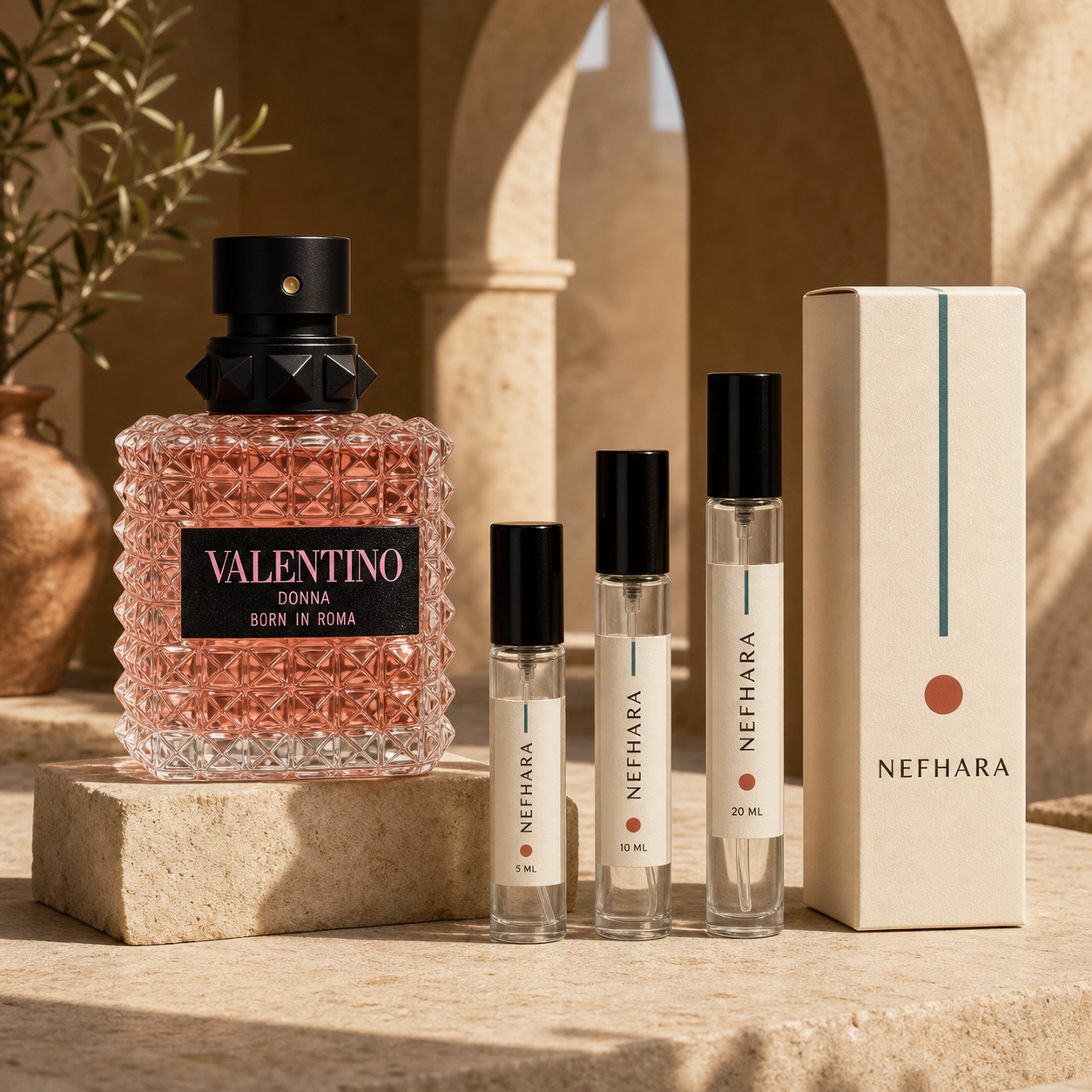 Valentino Donna Born in Roma luxury NEFHARA decants 5ml 10ml 20ml